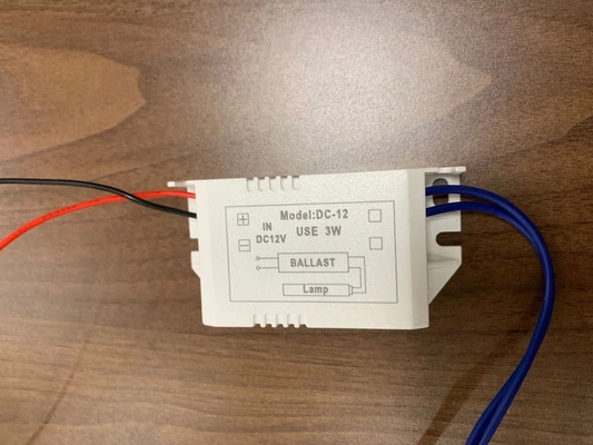 UV Ballast 12VDC Ηλεκτρονικό ballast 3W UV μικρής ισχύος που σκοτώνει βακτήρια
