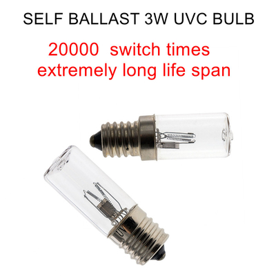 4W UV φως απολύμανσης E14 βακτηριδίων γραφείου όζοντος UVC ελαφρύ