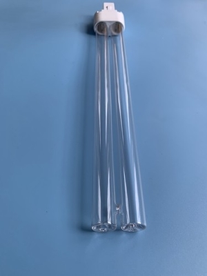 καθαρή UVC λάμπα φωτός 217mm μορφής 60w 95w Χ UV μικροβιοκτόνος σωλήνας χαλαζία μήκους