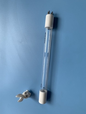 Χαλαζίας 10W 212mm UVC λαμπτήρας απολύμανσης ακαριών θανάτωσης σωλήνων UV φωτός αερίου αποβλήτων